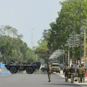 Des forces de sécurité mobilisées à Cotonou après la tentative de putsch.