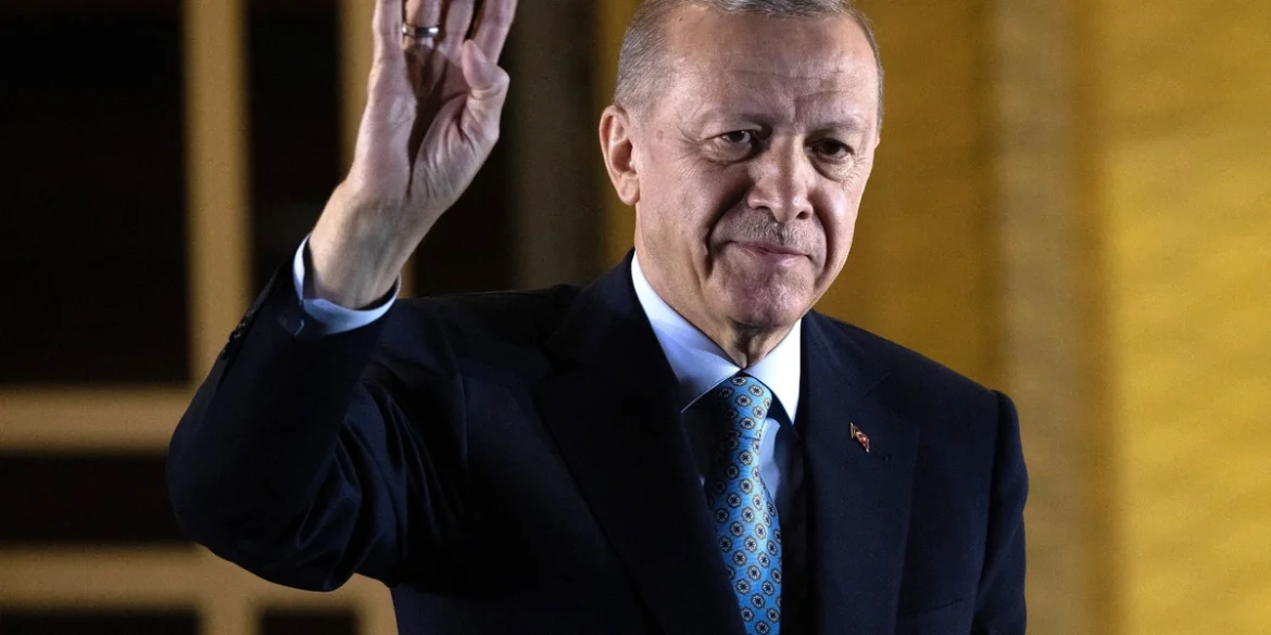 Recep Tayyip Erdogan lors d’une prise de parole officielle.