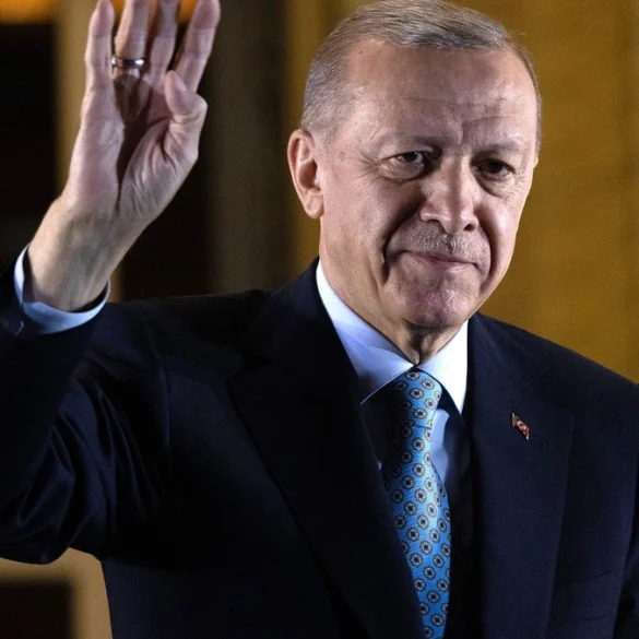 Recep Tayyip Erdogan lors d’une prise de parole officielle.