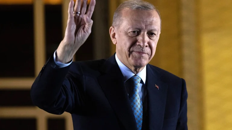 Recep Tayyip Erdogan lors d’une prise de parole officielle.
