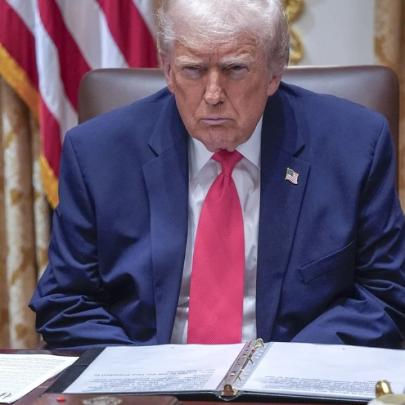 Donald Trump lors d’une réunion à la Maison Blanche.