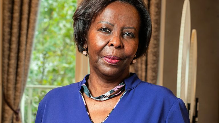 Louise Mushikiwabo lors d’une séquence officielle liée à la Francophonie