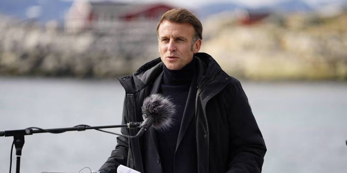 Emmanuel Macron lors d’une prise de parole, au moment où le dossier du Groenland agite les capitales européennes