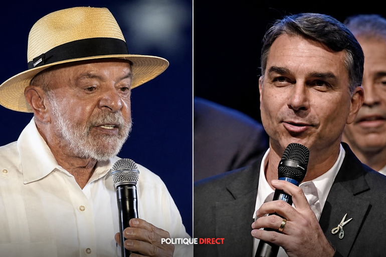 Lula conserve la première place dans les sondages, mais Flávio Bolsonaro réduit progressivement l’écart.