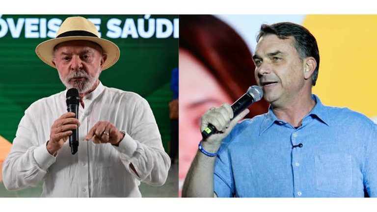 Lula reste devant Flávio Bolsonaro, mais l’écart demeure limité dans un scénario de second tour.