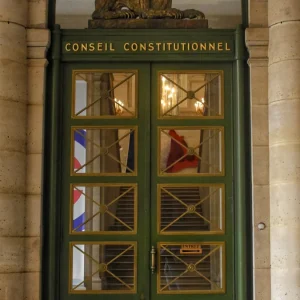 Conseil constitutionnel au Palais-Royal à Paris