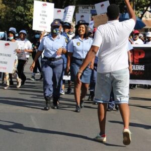 Des mobilisations contre les violences faites aux femmes ont régulièrement lieu en Afrique du Sud.