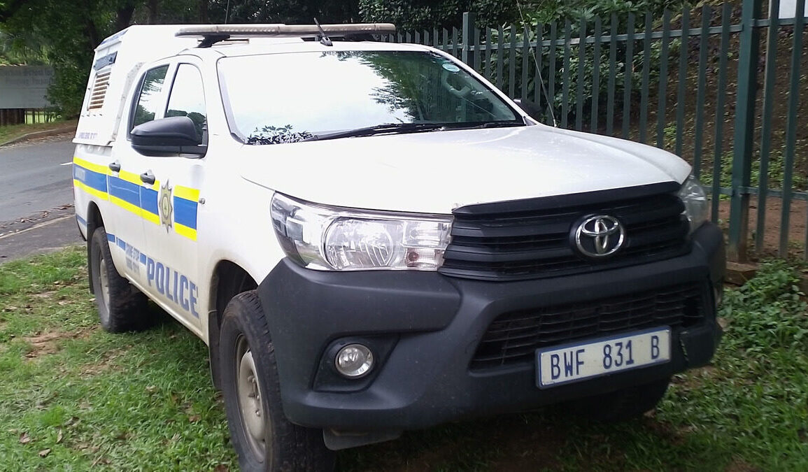 Véhicule Toyota Hilux du South African Police Service en Afrique du Sud.