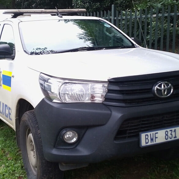 Véhicule Toyota Hilux du South African Police Service en Afrique du Sud.