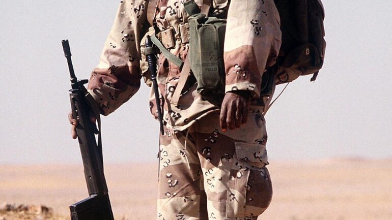 Soldat des forces armées saoudiennes lors d’un exercice