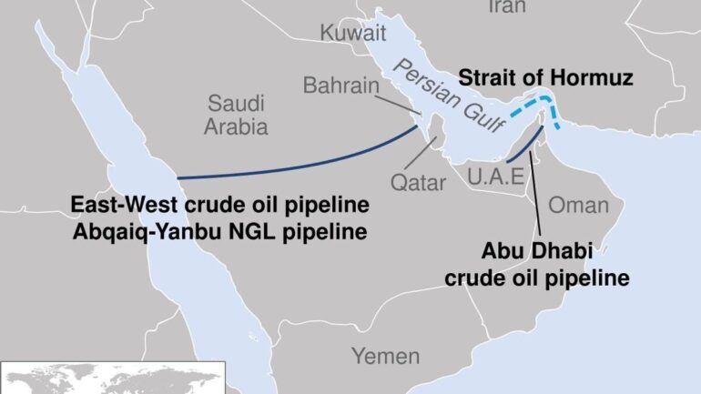 Arabie saoudite : trois stations de l’oléoduc Est–Ouest auraient été endommagées