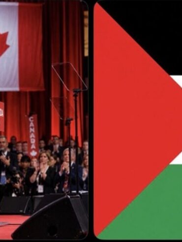 Visuel associant le Canada et la Palestine dans une publication sur une aide de 100 millions de dollars
