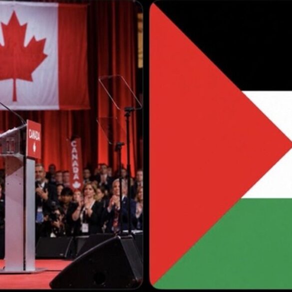 Visuel associant le Canada et la Palestine dans une publication sur une aide de 100 millions de dollars