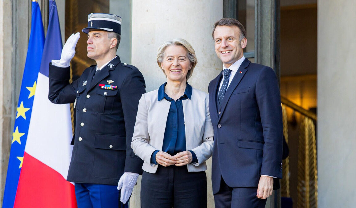 Emmanuel Macron accueille Ursula von der Leyen à Paris en janvier 2026.