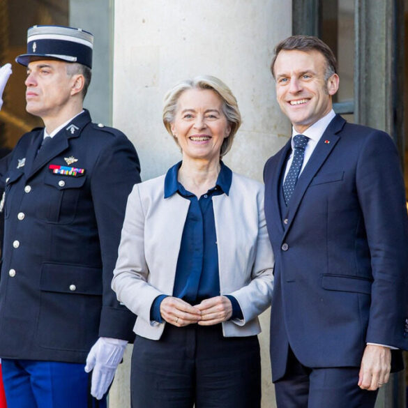 Emmanuel Macron accueille Ursula von der Leyen à Paris en janvier 2026.