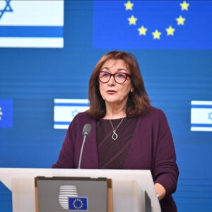 La commissaire européenne Dubravka Šuica, impliquée dans les discussions européennes sur la reconstruction et la gouvernance de Gaza.