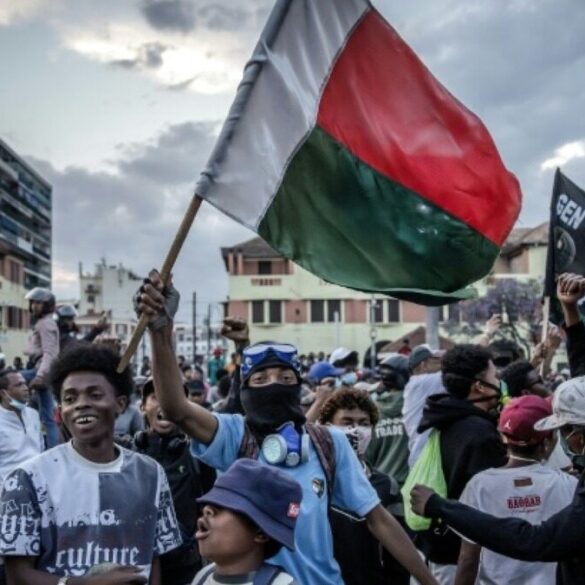 Manifestants à Madagascar