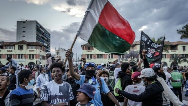 Manifestants à Madagascar