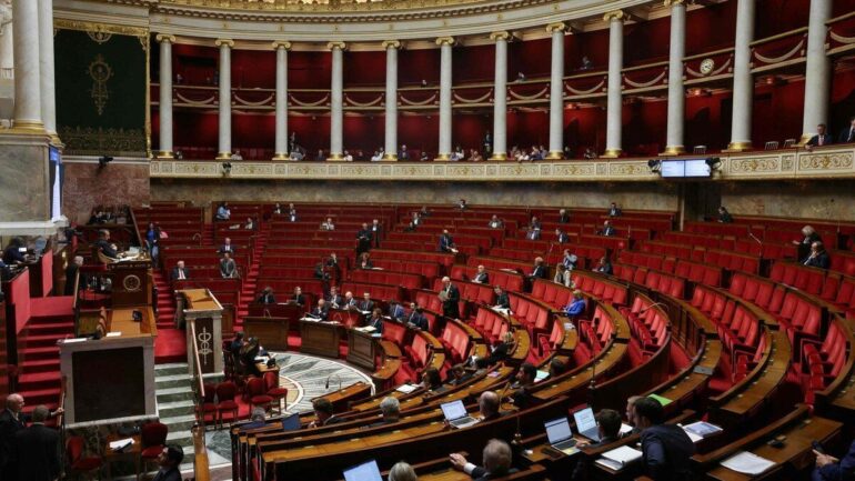 Vue de l’Assemblée nationale française, lieu des débats sur la contribution au budget de l’Union européenne.