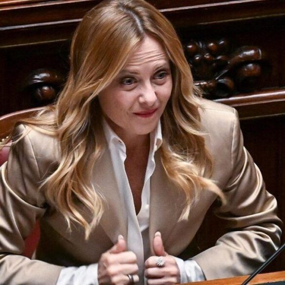 La Première ministre italienne Giorgia Meloni s’exprime devant le Parlement à Rome, le 14 octobre 2026.
