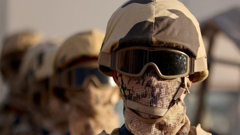 Militaires égyptiens à Rafah en Égypte