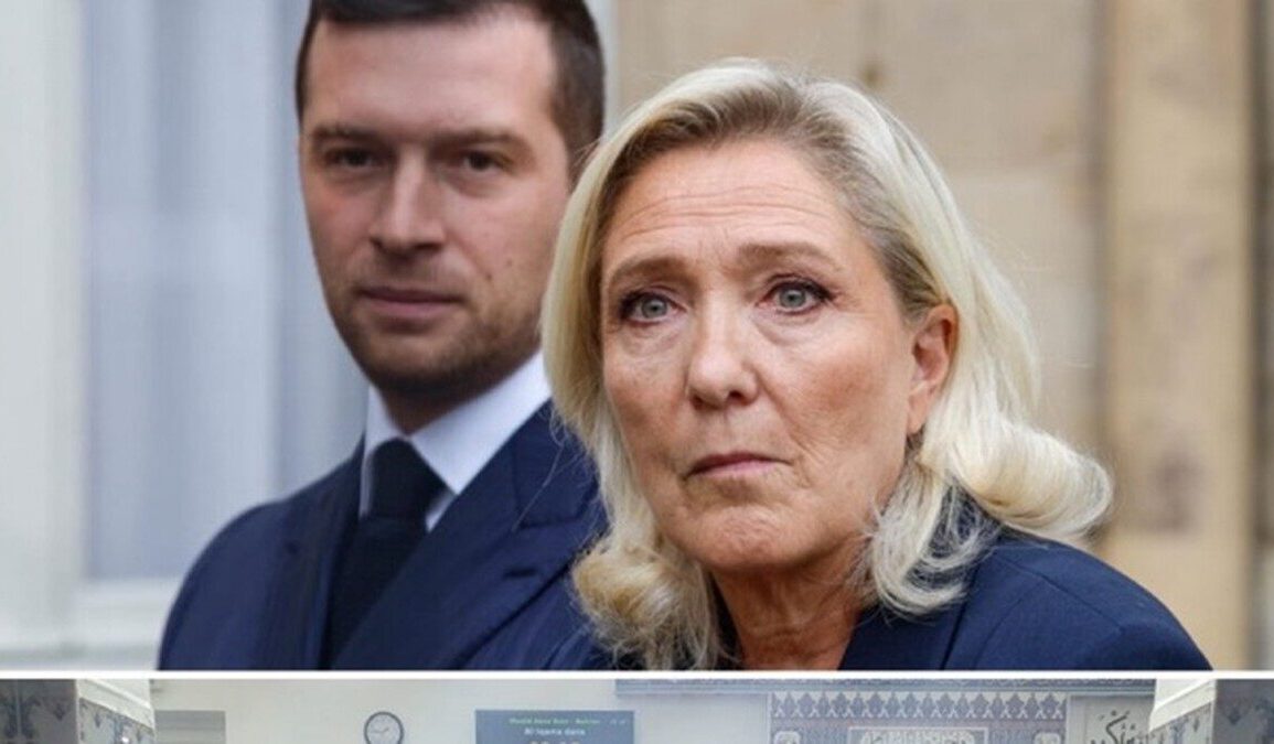 Jordan Bardella et Marine Le Pen lors d’une apparition publique
