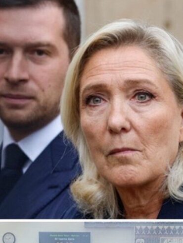 Jordan Bardella et Marine Le Pen lors d’une apparition publique