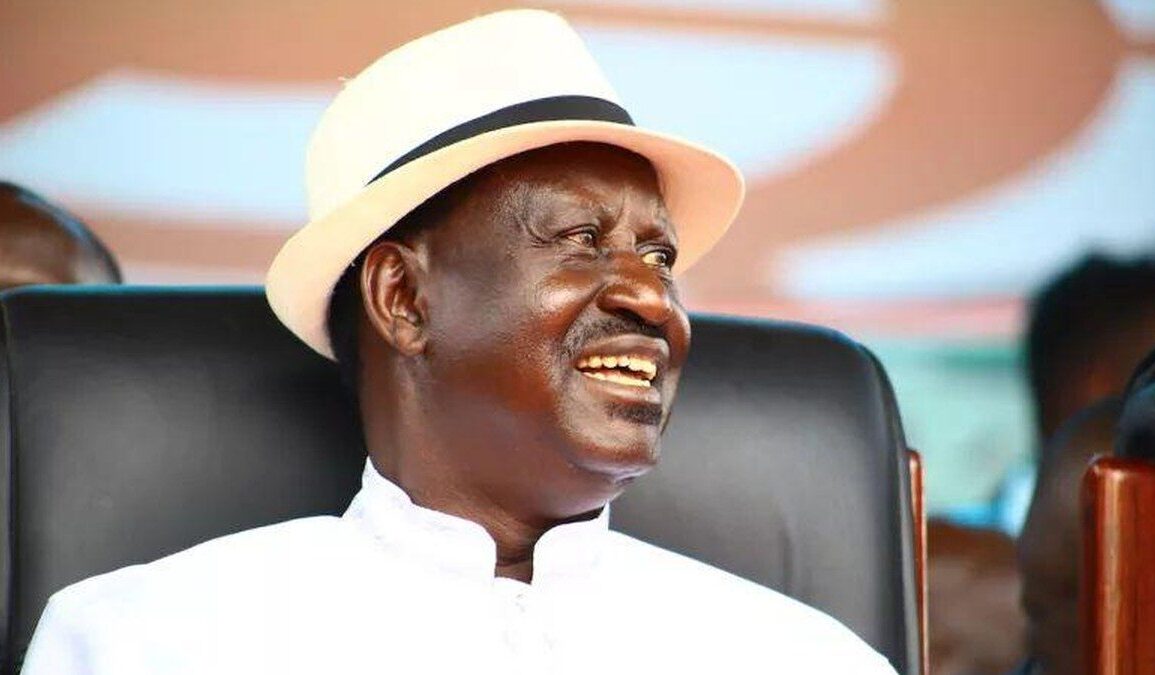 Raila Odinga lors d’une apparition publique au Kenya