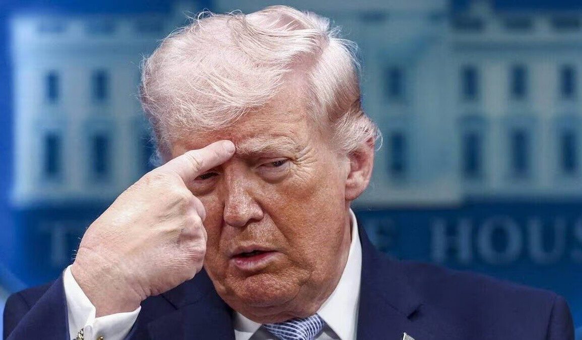 Donald Trump lors d’une prise de parole officielle