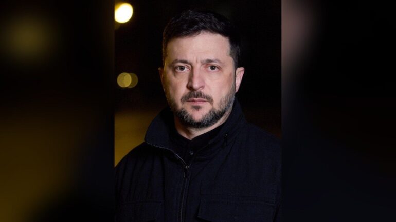 Portrait du président ukrainien Volodymyr Zelensky